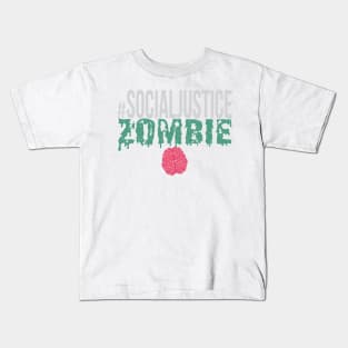 #SocialJustice Zombie - Hashtag for the Resistance Kids T-Shirt